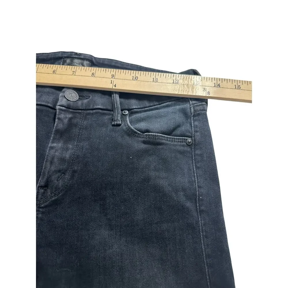 Mother The Looker Ankle Fray Skinny‎ Jeans In Blackbird Size 25/0 GUC